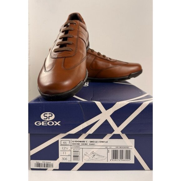 Geox Brown Leather Loafers main image 7